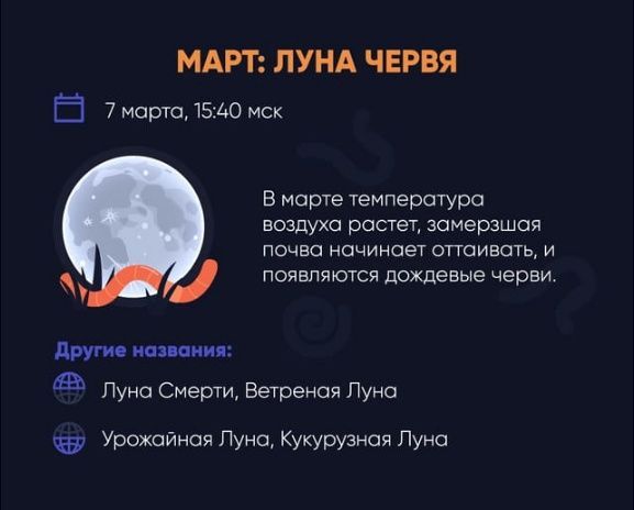Полнолуние в марте