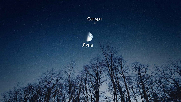 Сегодня Луна встретится с Сатурном
