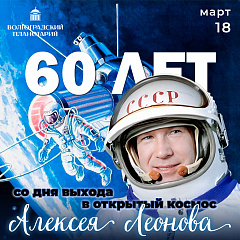 60 лет выходу Леонова в открытый космос
